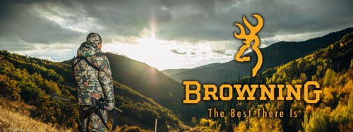Browning Apparel banner with logo