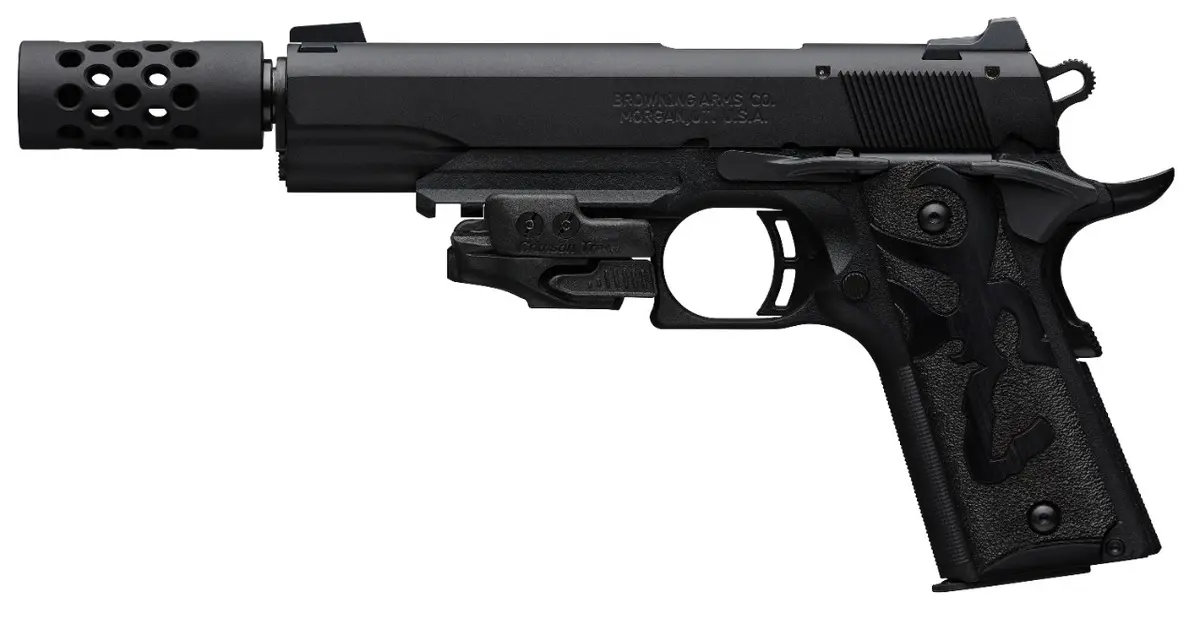 1911-22 Black Label Suppressor Ready Muzzle Brake Laser