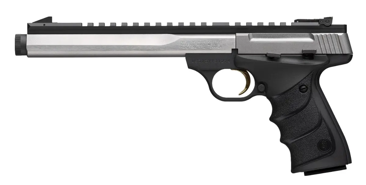 Buck Mark Contour Stainless - 7.65" Suppressor Ready