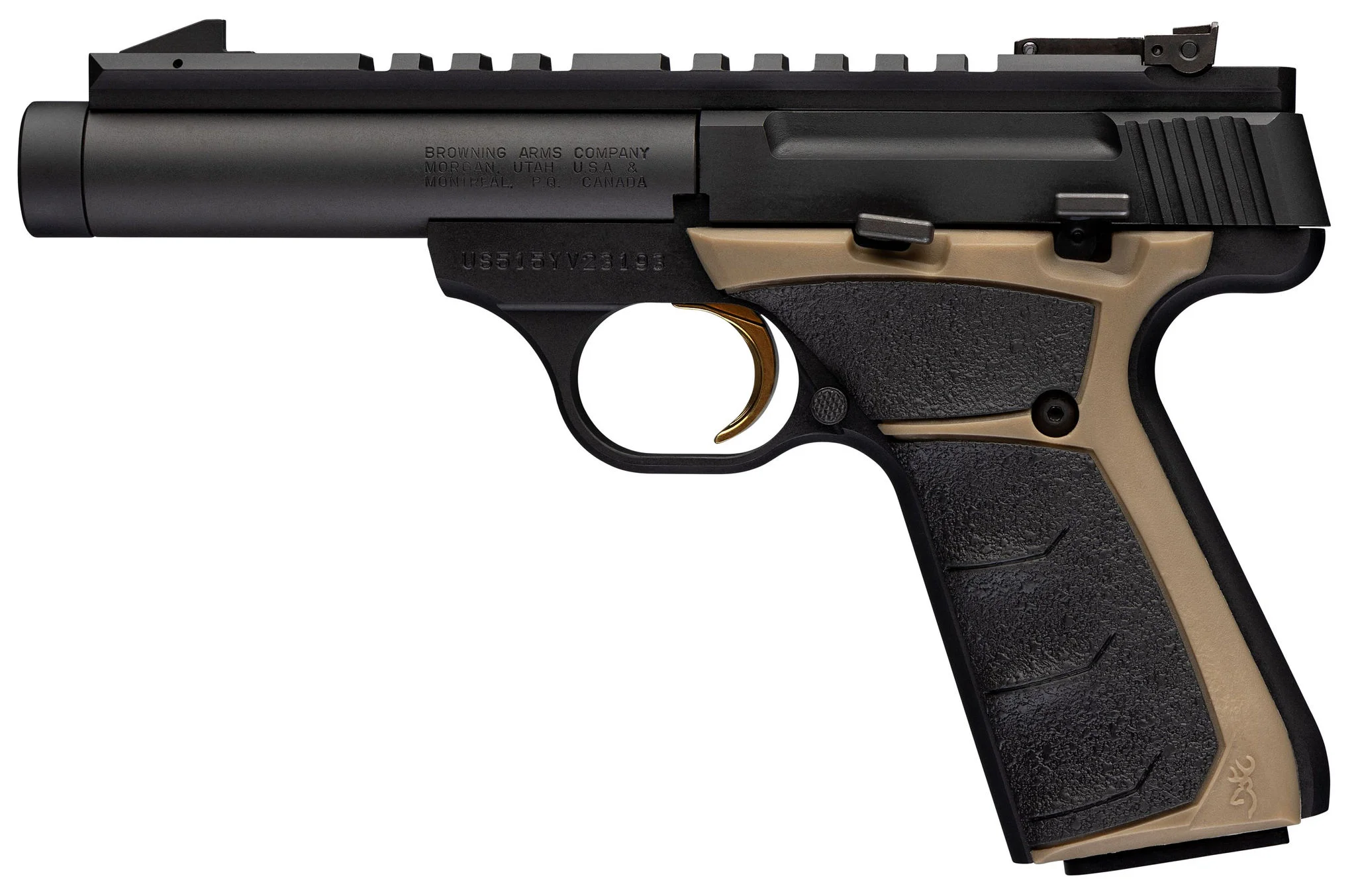 Browning Buck Mark Field Target FDE 22 LR Pistol – Capable Trail Pistol 6 Browning Buck Mark Field Target FDE 22 LR pistol detail