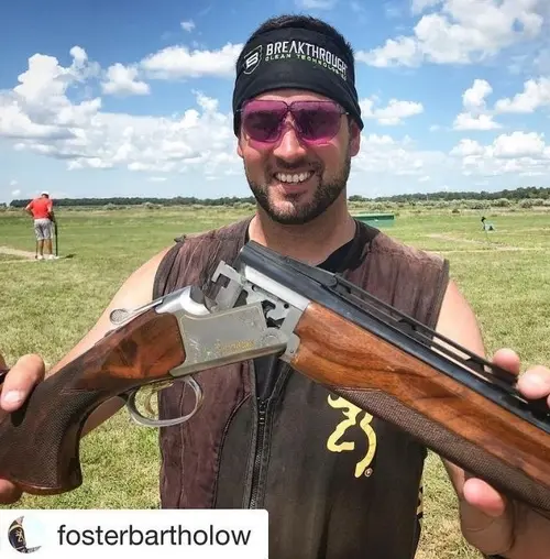 Foster Bartholow with Citori over under shotgun