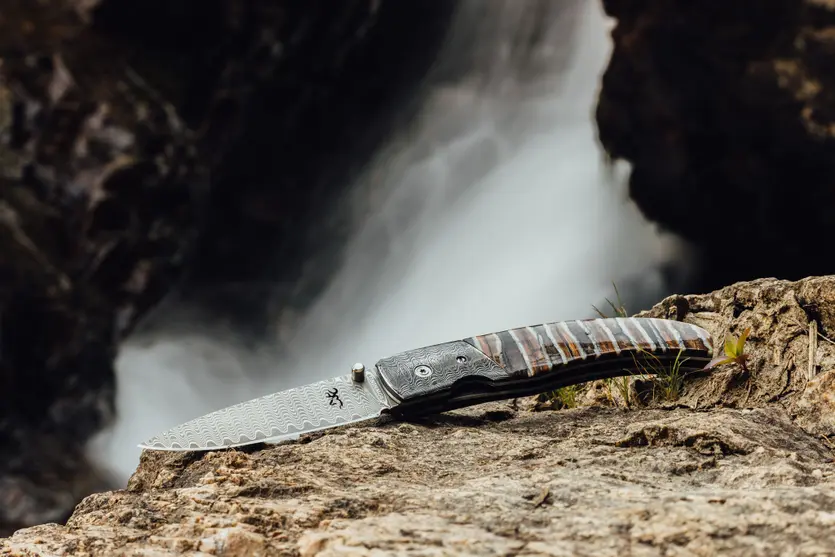 Damascus Folder – Mammoth Tooth