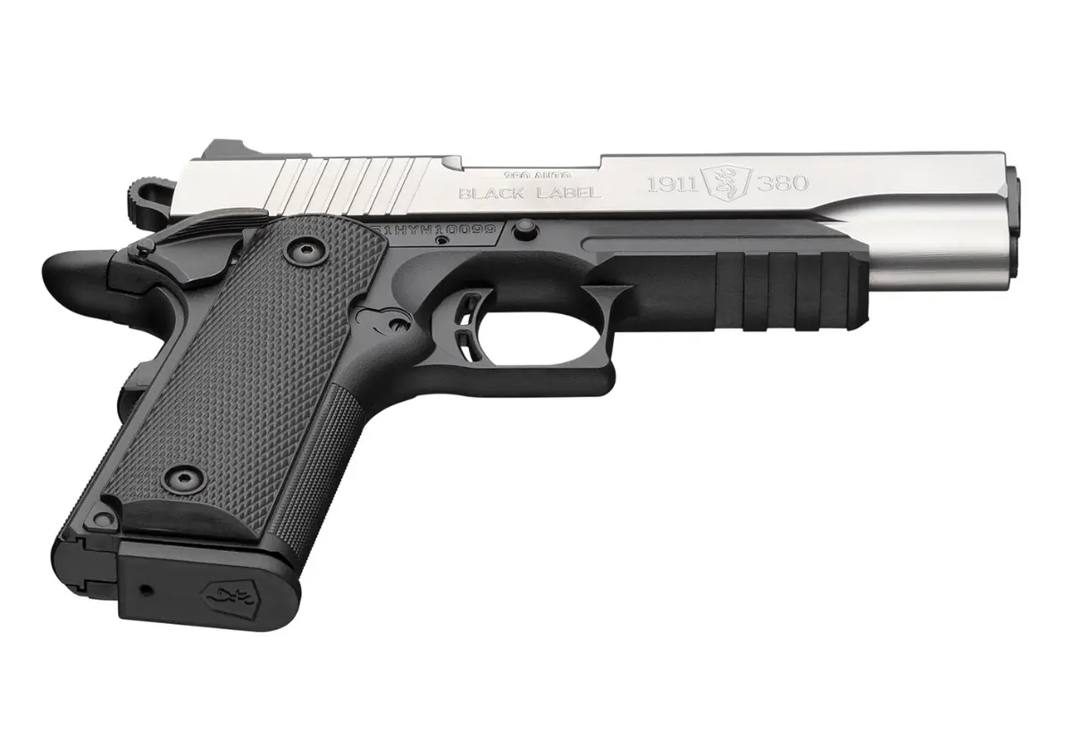 1911-380 Stainless Full Size with Rail