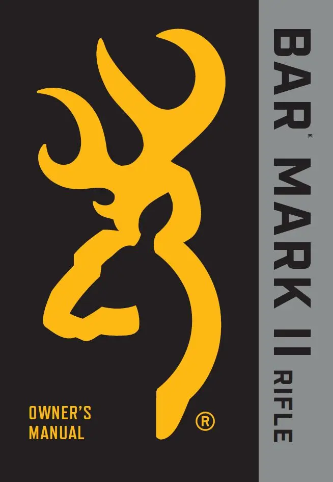 BAR MK II Rifle Owner's Manual Cover