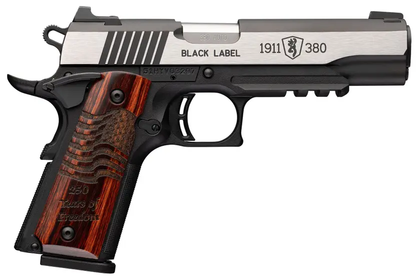 1911-380 Black Label Medallion 250 with Rail Full Size