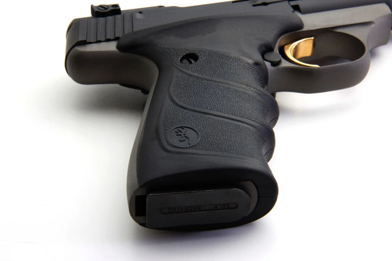 Browning Buck Mark Practical URX CA 22 LR 5 1/2 in. – Reliable Rimfire Pistol 5 Browning Buck Mark Practical URX, left side