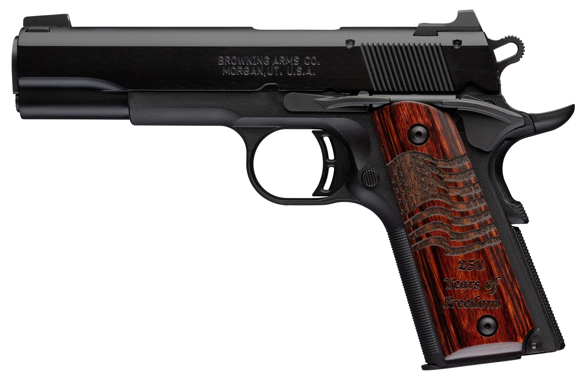 Browning 1911-22 BL Med Comp 250 FS 4 1/4 in. – Reliable Rimfire Pistol 7 Browning 1911-22 Black Label Medallion Composite 250 Full Size, detail view