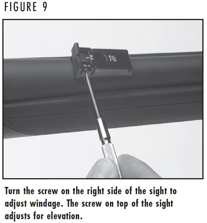 BAR MK II Rifle Sight Adjustment Figure 9