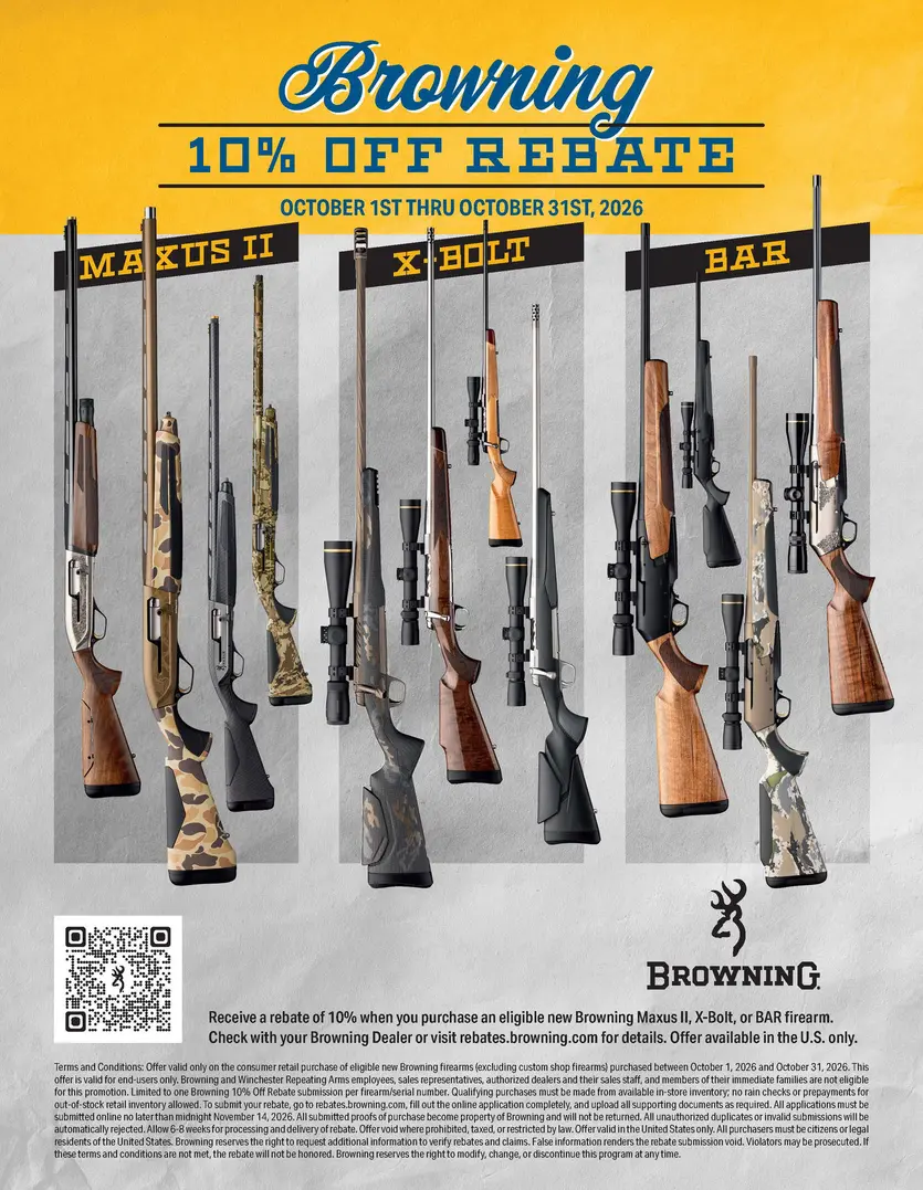 Fall Firearms Rebates