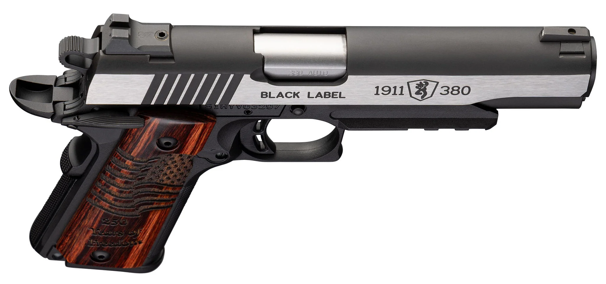 Browning 1911-380 BL Med 250 Rail FS 4 1/4 in. – Reliable Pistol 4 Browning 1911-380 BL Med 250 Rail FS 4 1/4 in. – Reliable Pistol - Image 4
