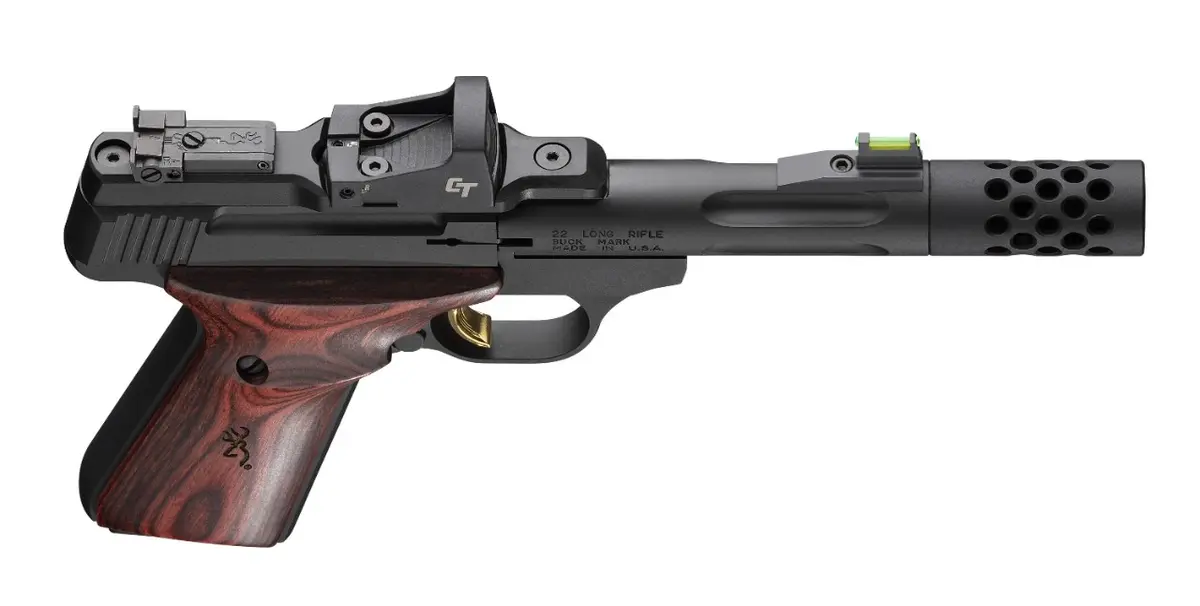 Buck Mark Hunter 4.4" Rosewood Red Dot