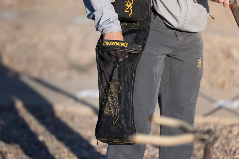 Black and Gold Shell Pouch