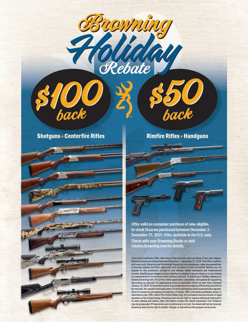 Holiday Firearms Rebates