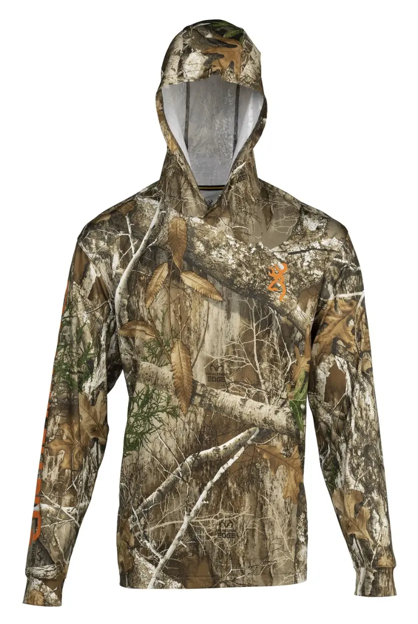 Hooded Long Sleeve Tech Shirt - Realtree Edge
