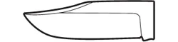 Clip Point Blade Profile Illustration