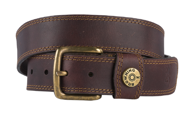 Browning leather belt ブラウニングレザーベルト Browning レザーベルト 本革 キャンプ アウトドア ミリタリー ブラウン