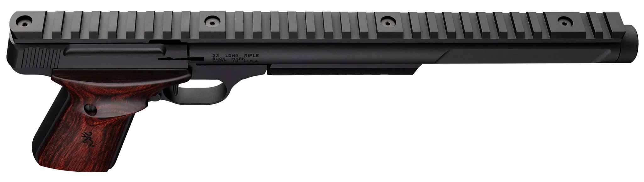 Browning Buck Mark Hntr Varmint SR 22LR 10 1/2 in. – Reliable Rimfire Pistol 7 Browning Buck Mark Hunter Varmint Suppressor Ready, detail view