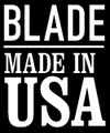 Blade made in USA logo.