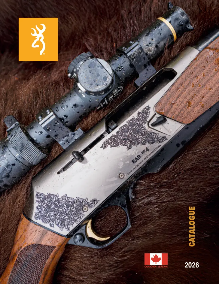 VIEW THE 2026 CANADA BROWNING PRINTED CATALOG (PAGE TURNING FORMAT)