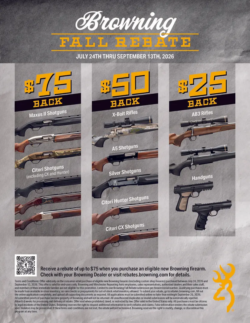 Fall Firearms Rebates
