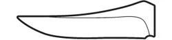 Trailing Point Blade Profile Illustration