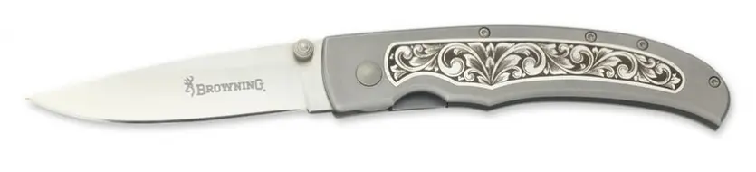 Galvanic Etching on knife handle.