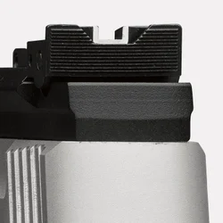 Pro-Target Rear Sight on Buck Mark Pistol with White outline