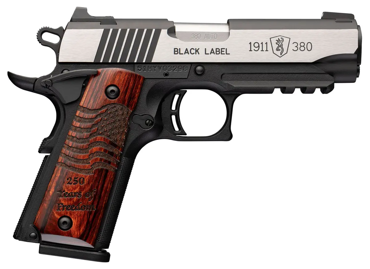 1911-380 Black Label Medallion 250 with Rail Compact
