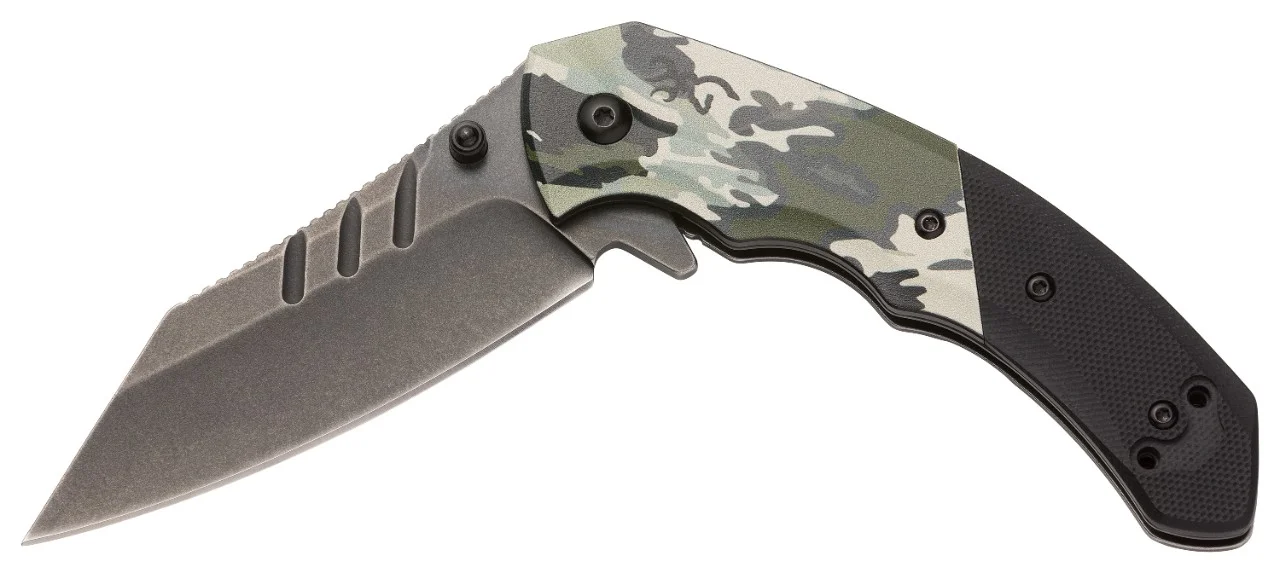 OVIX Camo Folder - EDC Knife - Browning