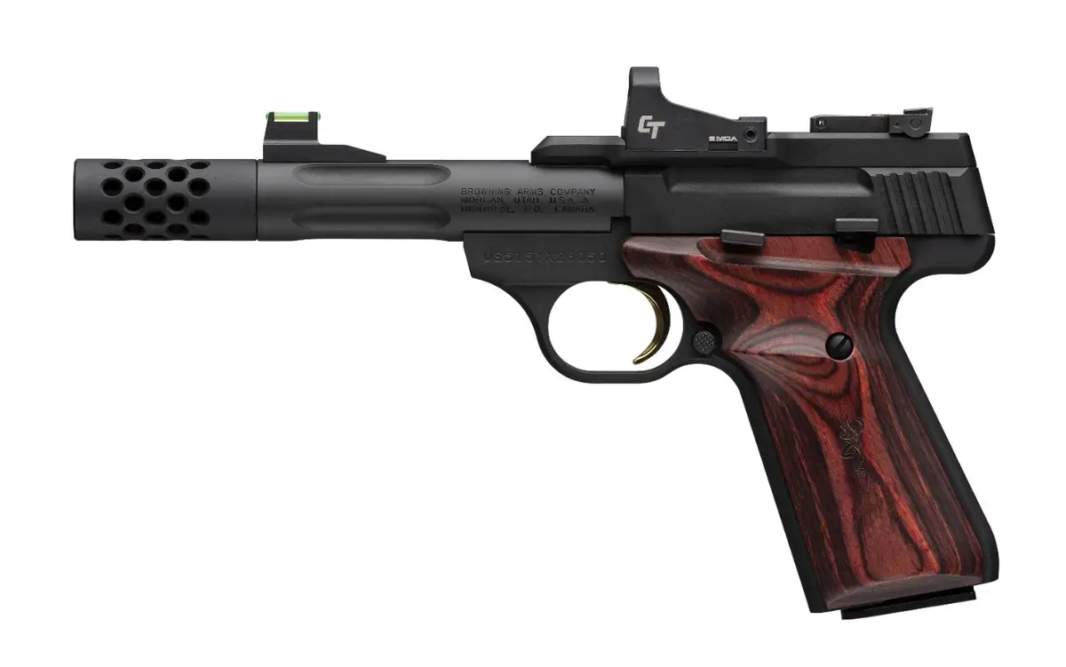 Buck Mark Hunter 4.4" Rosewood Red Dot