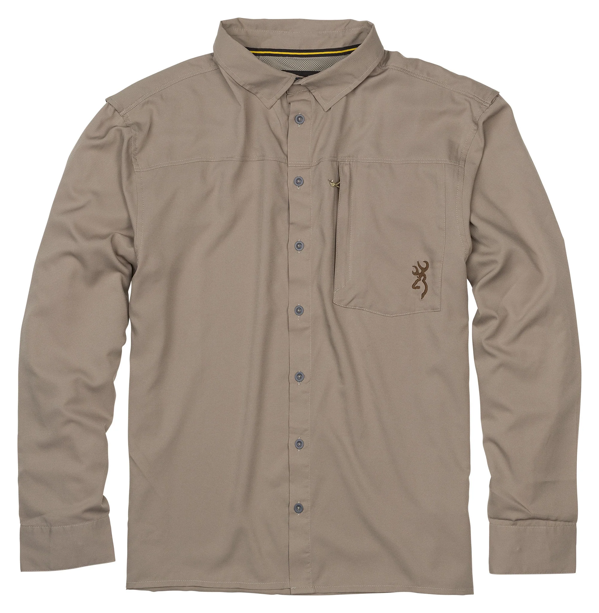 browning dress shirts Browning Midweight Upland Shirt Tan/Blaze Medium
