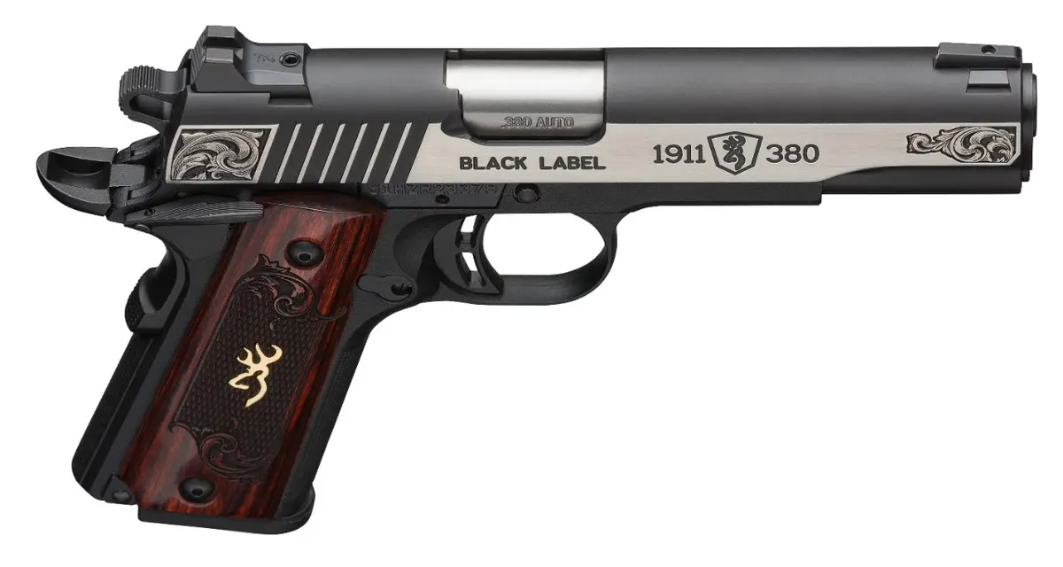 1911-380 Black Label Medallion Engraved