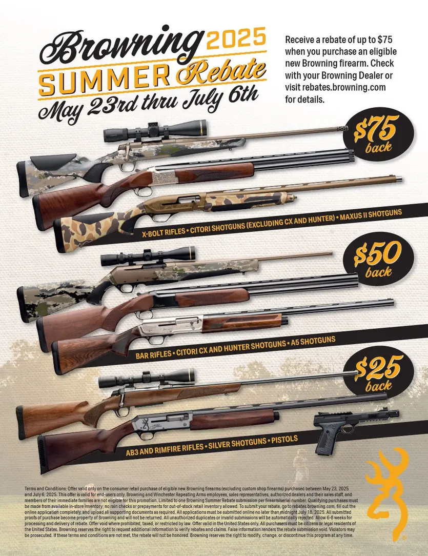 Summer Firearms Rebate