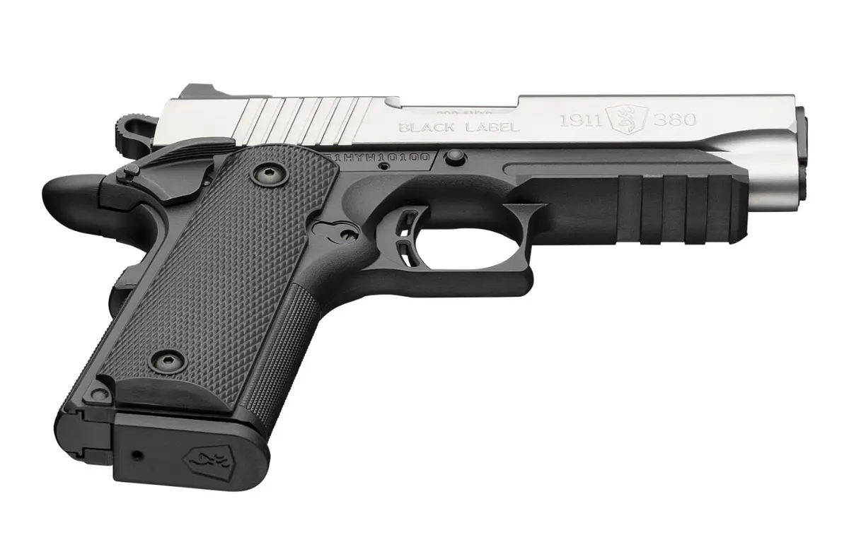 1911-380 Stainless Compact with Rail