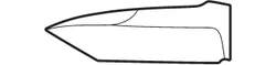Tanto Blade Profile Illustration
