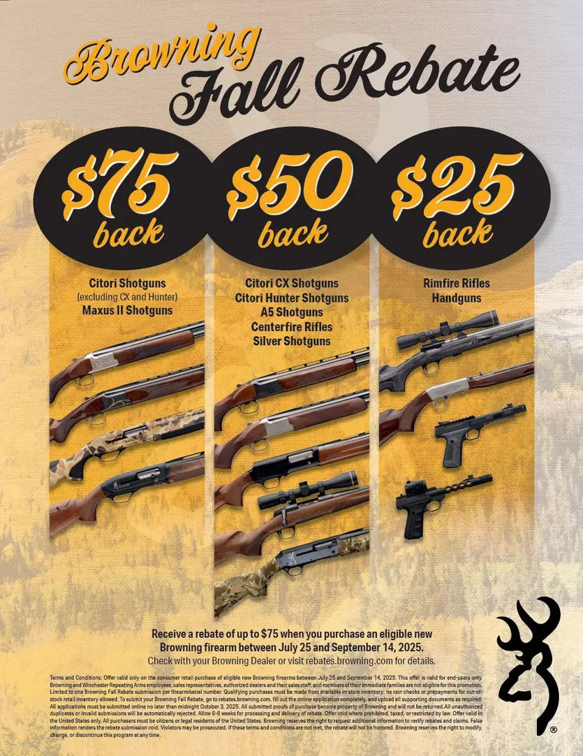 Fall Firearms Rebates