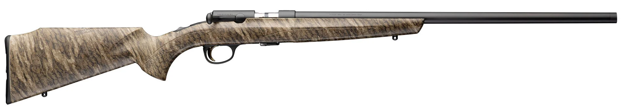 Browning T-Bolt Bottomland 22 LR Target Varmint Rifle 22" Heavy Threaded Barrel – Accurate Rimfire Classic 6 Browning T-Bolt Bottomland 22 LR straight-pull action detail