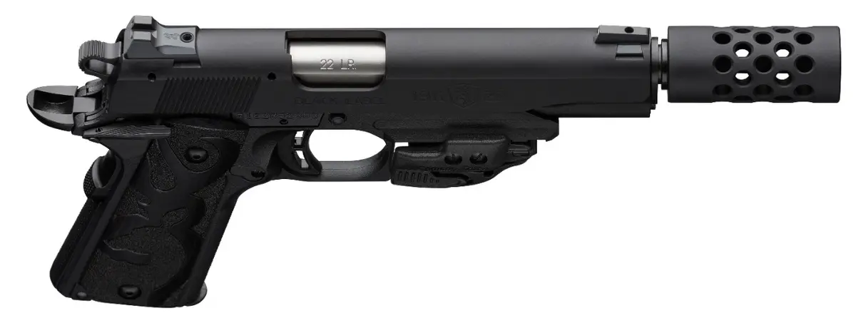 1911-22 Black Label Suppressor Ready Muzzle Brake Laser