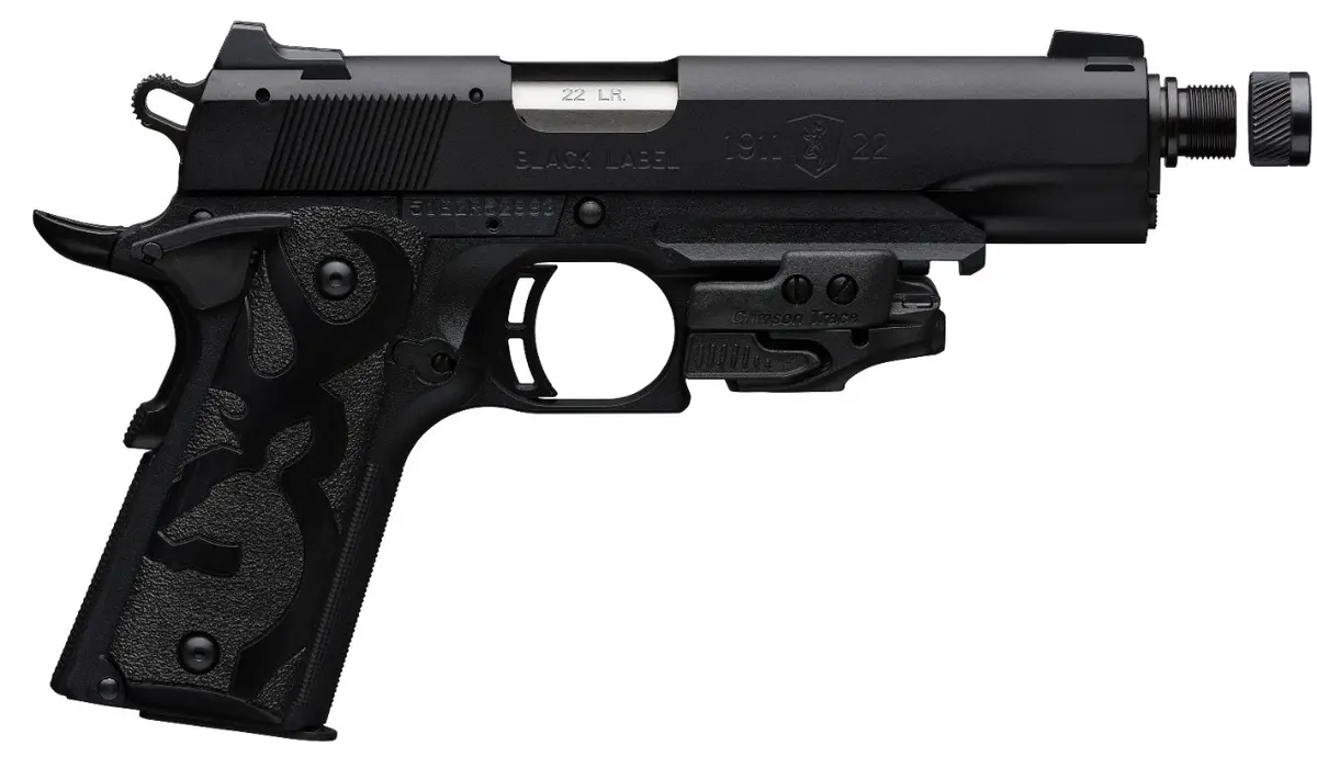 1911-22 Black Label Suppressor Ready Muzzle Brake Laser
