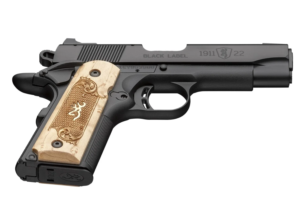Browning 1911-22 BL Med Maple Compact 3 5/8 in. – Reliable Rimfire Pistol 4 Browning 1911-22 BL Med Maple Compact 3 5/8 in. – Reliable Rimfire Pistol - Image 4