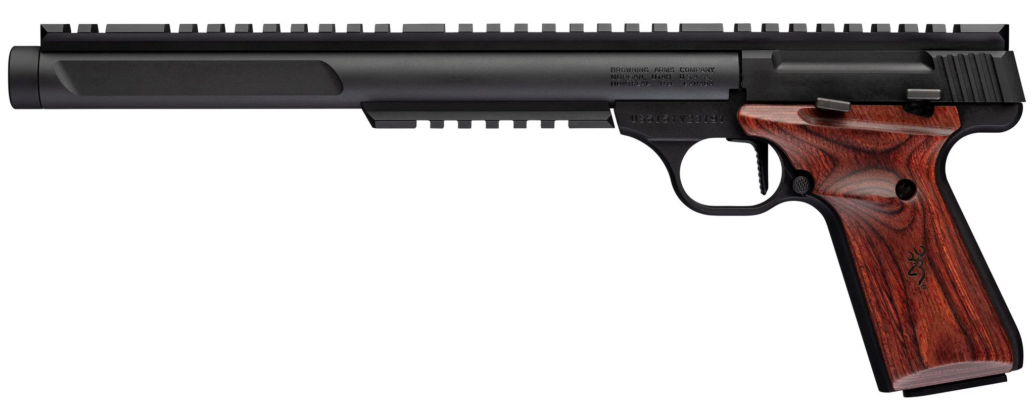 Browning Buck Mark Hntr Varmint SR 22LR 10 1/2 in. – Reliable Rimfire Pistol 6 Browning Buck Mark Hunter Varmint Suppressor Ready, Browning photo
