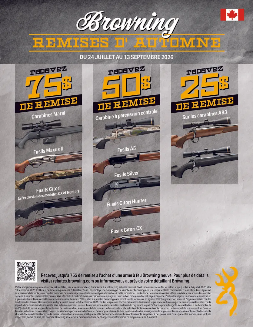 Fall Firearms Rebates