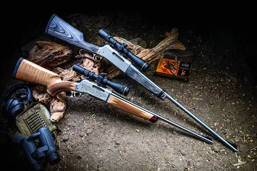Browning BLR Stainless Takedown and BLR White Gold Medallion Lever Action Rifles