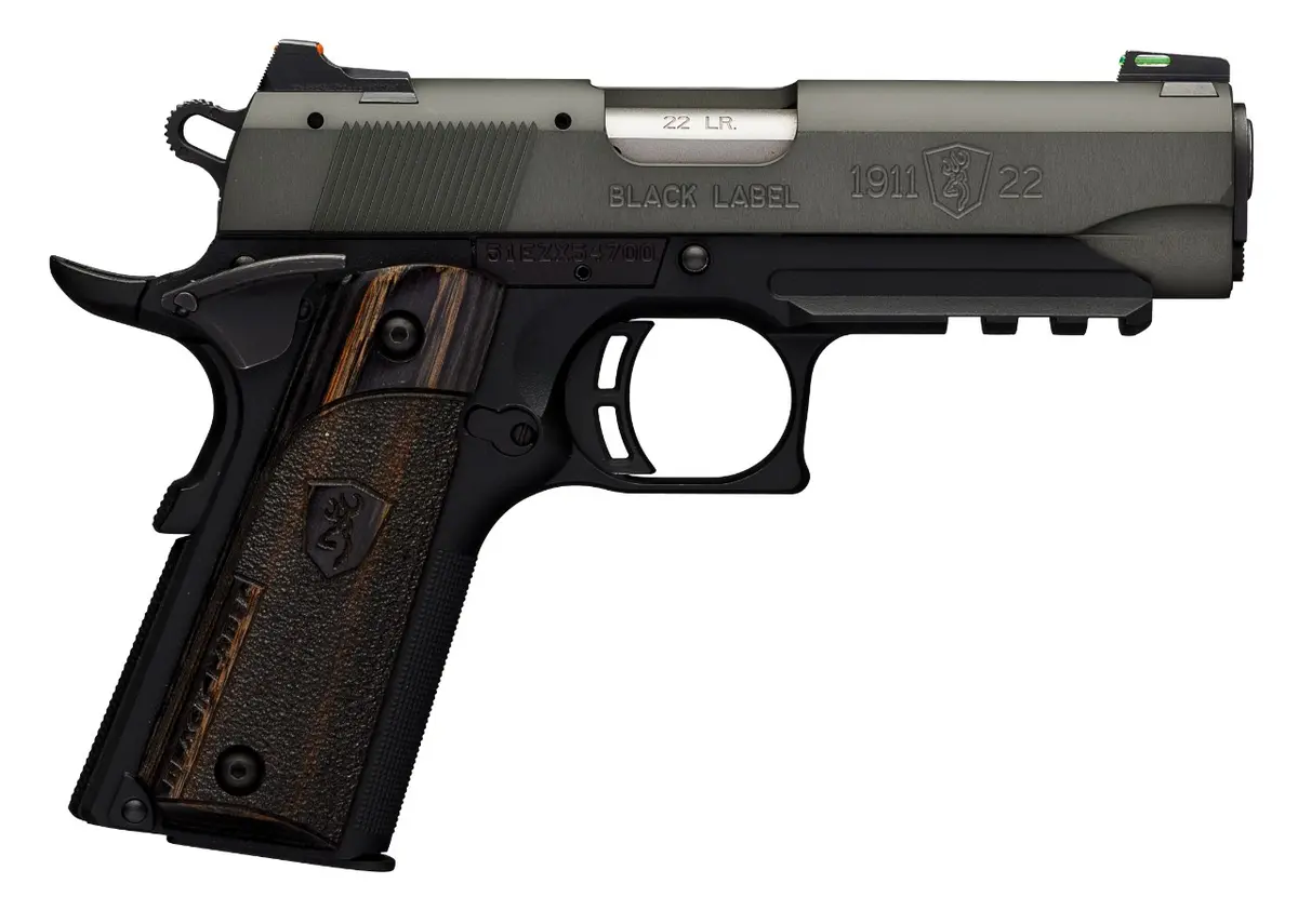 1911-22 Black Label Gray Compact with Rail
