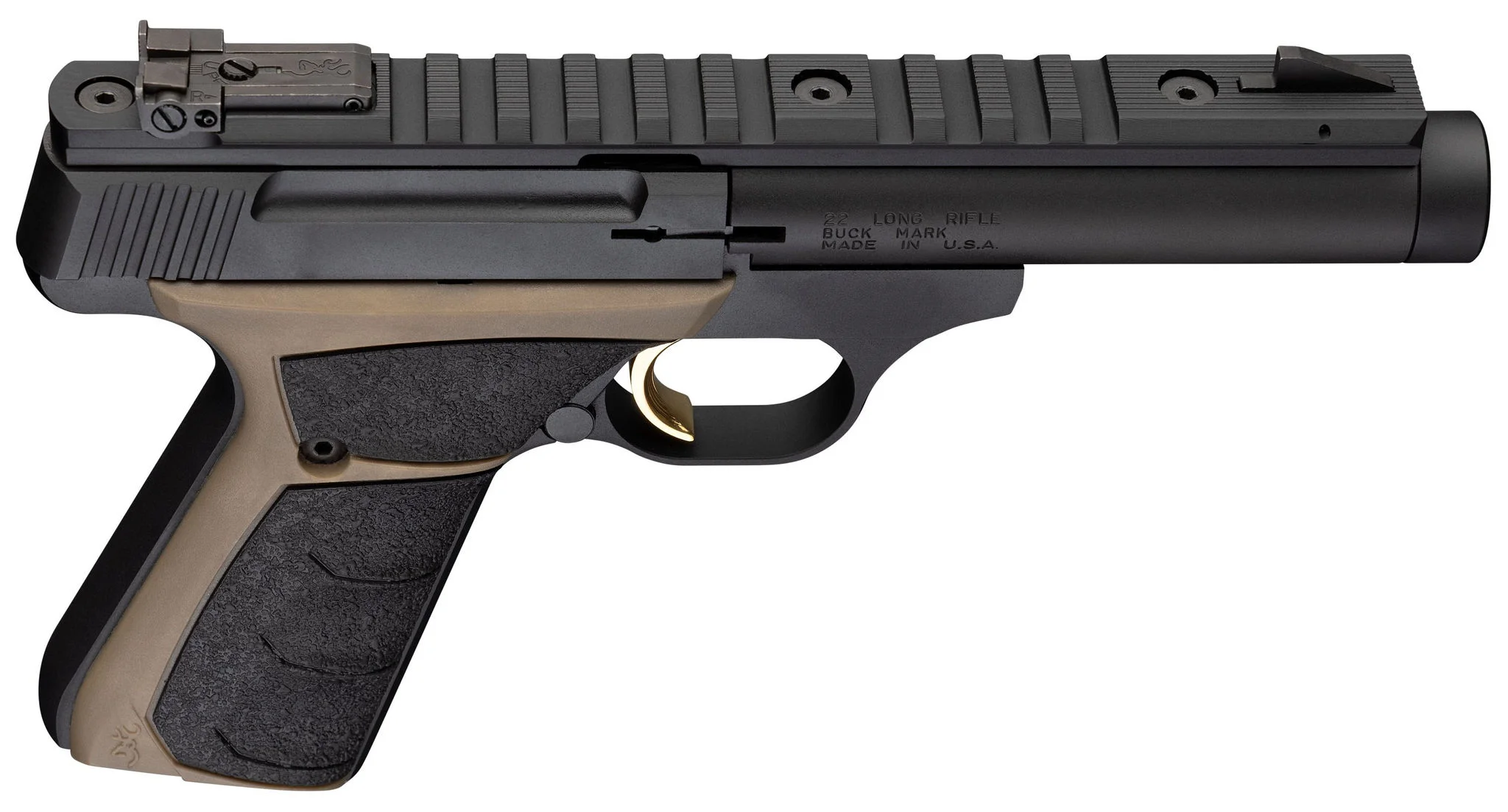 Browning Buck Mark Field Target FDE 22 LR Pistol – Capable Trail Pistol 4 Browning Buck Mark Field Target FDE 22 LR Pistol – Capable Trail Pistol - Image 4