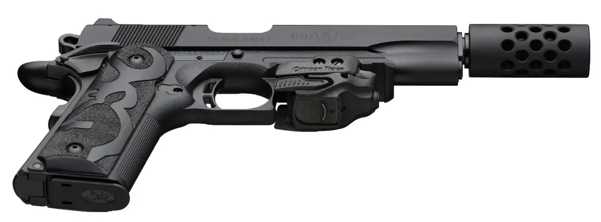 1911-22 Black Label Suppressor Ready Muzzle Brake Laser