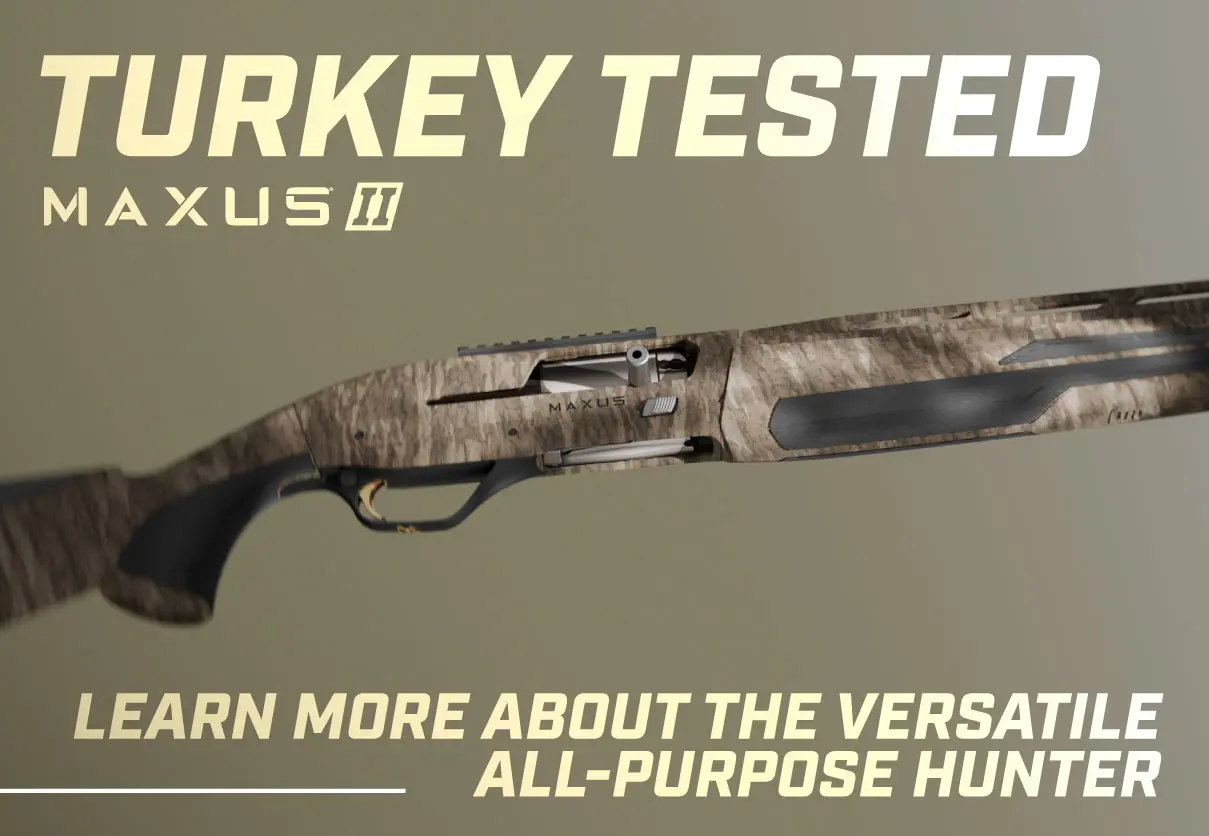 Turkey tested, maxus II shotgun