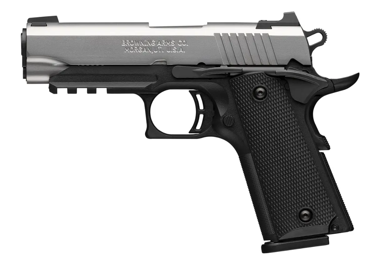 1911-380 Stainless Compact with Rail