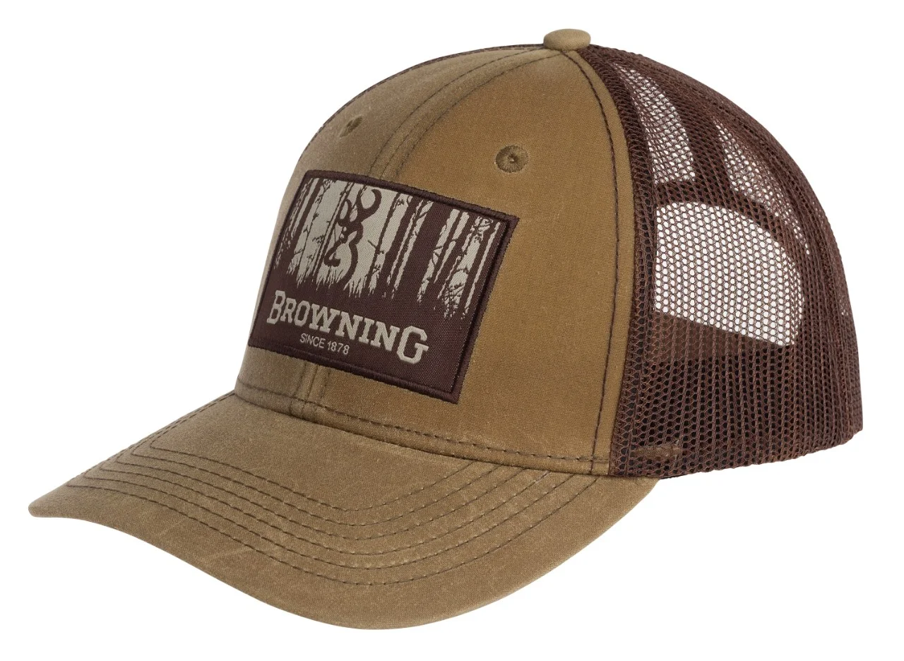 Pet Cap BROWNING Lite Wax Cap – Kaki Pet – Eén Maat – Lichtgewicht En Stijlvol Kaki Outdoor Pet