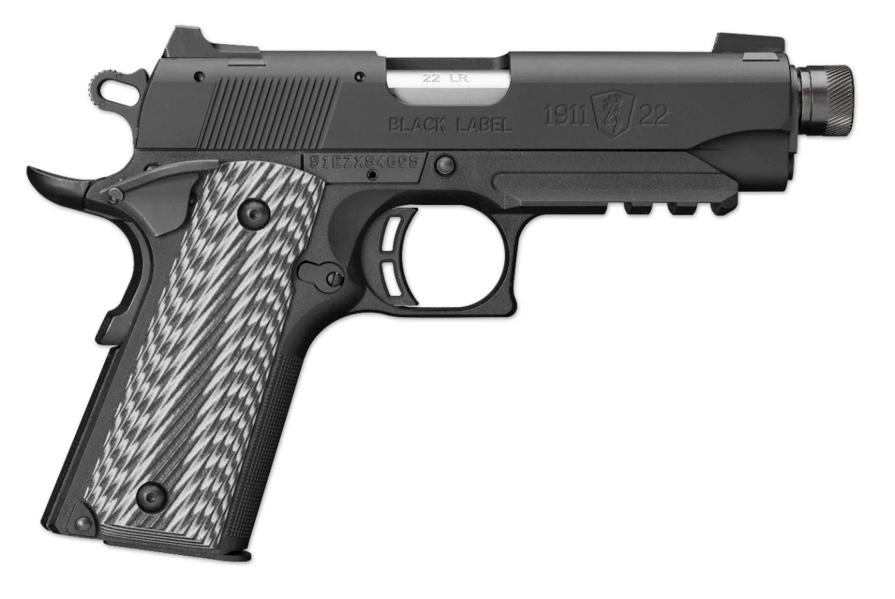 1911-22 Black Label Compact Suppressor Ready with Rail